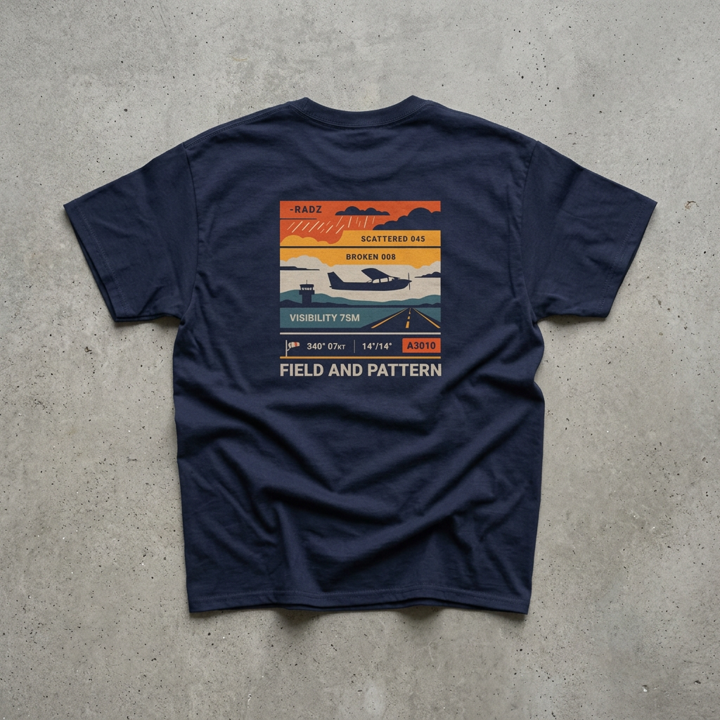 METAR T-Shirt Blue