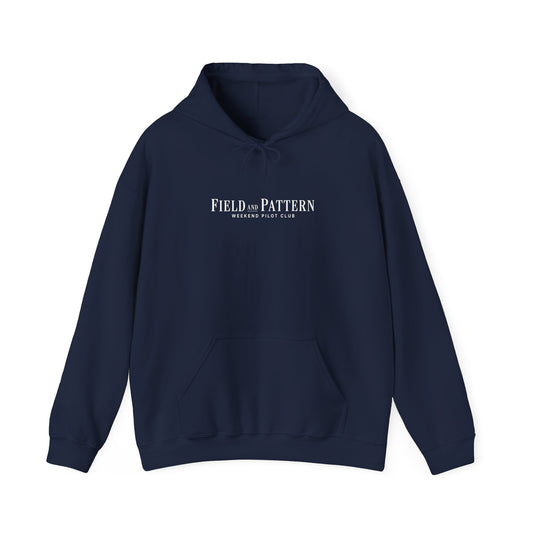 Field and Pattern Logo Hoody Blue