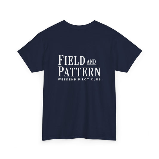 Field and Pattern Logo T-Shirt Blue