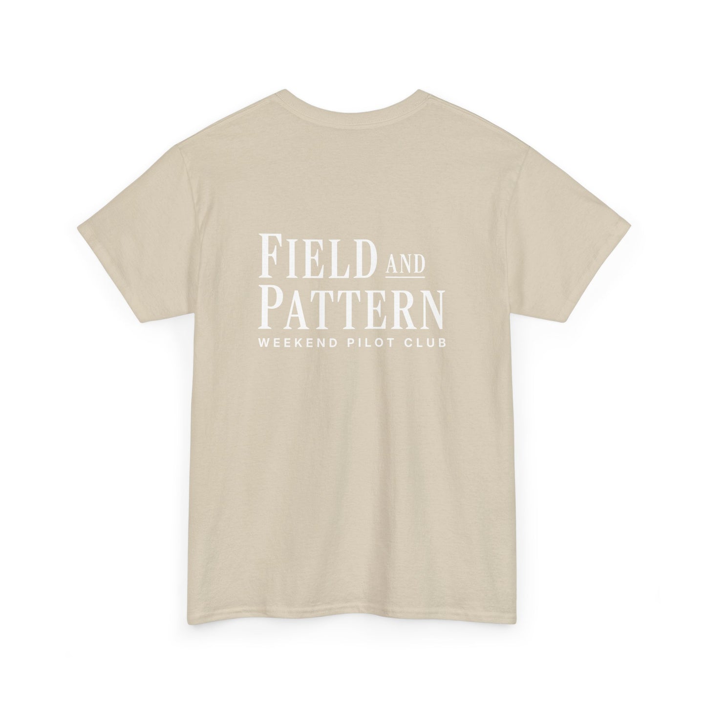 Field and Pattern Logo T-Shirt Sand