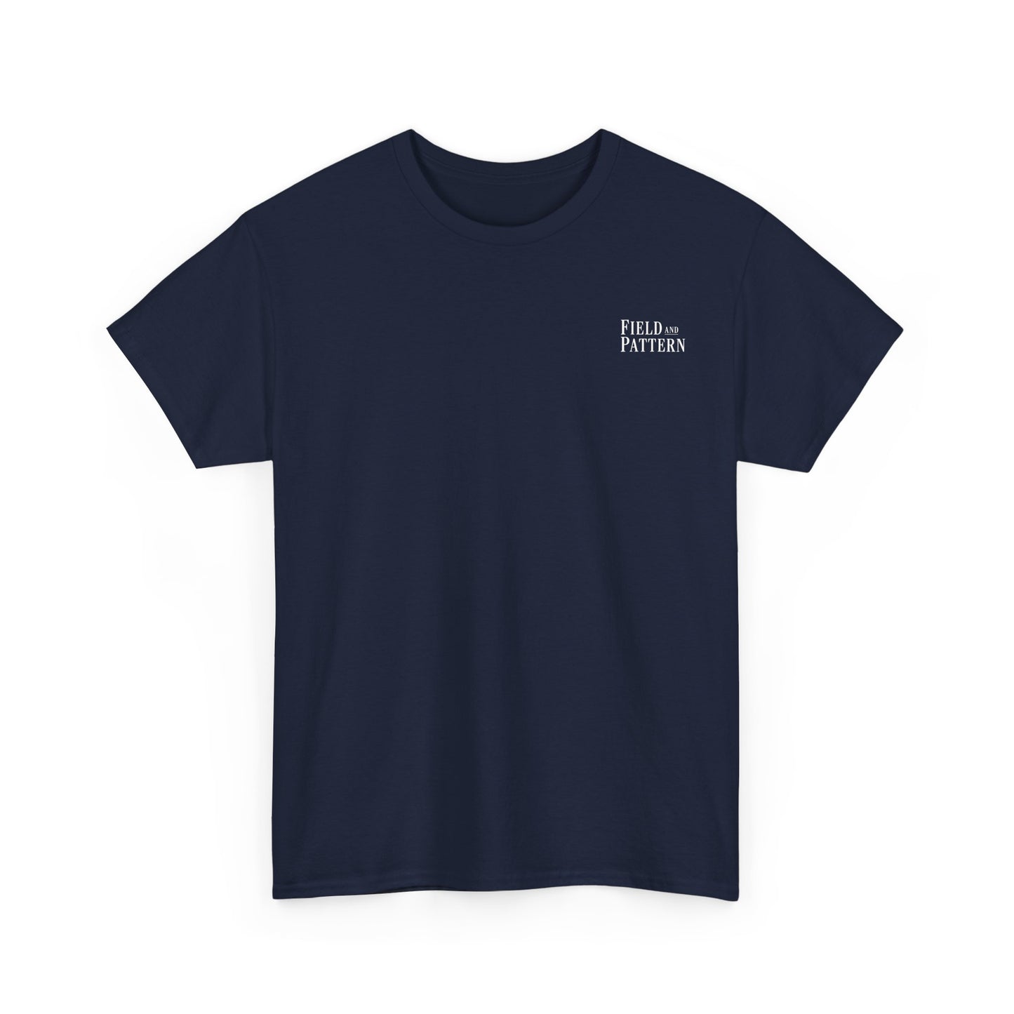 Field and Pattern Logo T-Shirt Blue