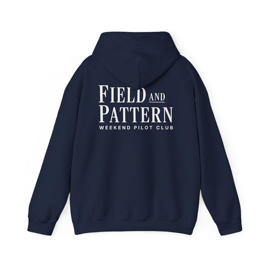 Field and Pattern Logo Hoody Blue